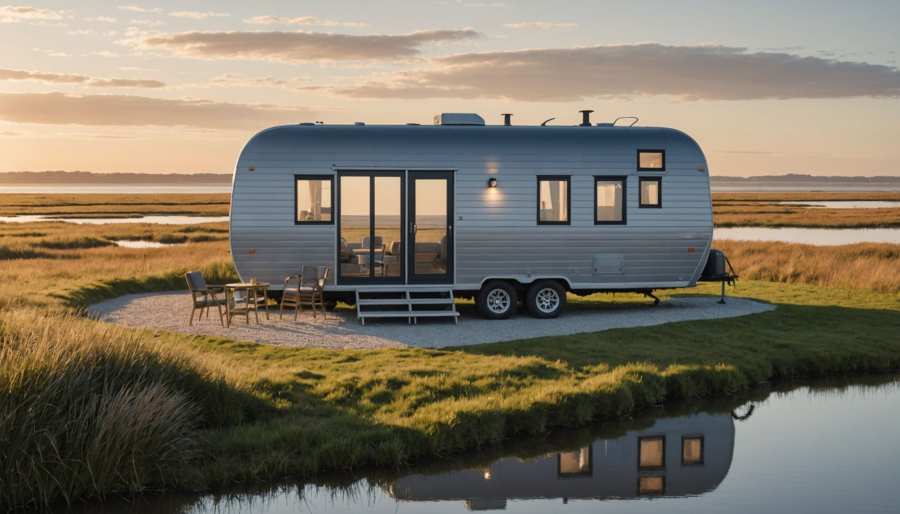 Komfort und ausstattung in mobilheimen nahe mont-saint-michel